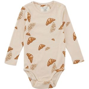VACVAC Romper l/s - Rib - Kurt - BIG Croissant Love - VACVAC - 56/62 - Romper L/S