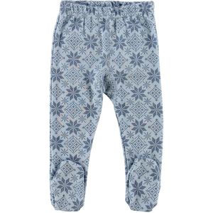 Joha Leggings m. Voet - Wol - Lichtblauw m. Sterren - Joha - 50 - Leggings - Wol