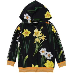 Dolce & Gabbana Cardigan - Zwarte m. Bloemen - Dolce & Gabbana - 5 jaar (110) - Cardigan
