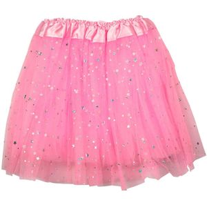 Molly & Rose Kostuum - Tule rok - Roze m. Sterren - Molly & Rose - 0-3 jaar - Kostuum