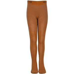 Melton Panty's - Oranje m. Glitter - Melton - 56/62 - Panty's