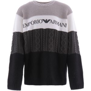 Emporio Armani Blouse - Acryl/Wol - Strepen Beige - Emporio Armani - 10 jaar (140) - Shirts