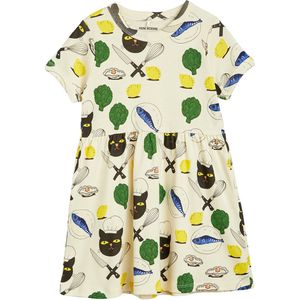 Mini Rodini Jurk - Chef CAT - Multi - Mini Rodini - 68/74 - Jurk
