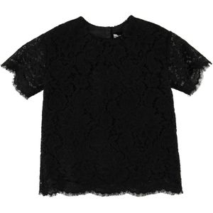 Dolce & Gabbana T-Shirt - Zwart m. Veter - Dolce & Gabbana - 5 jaar (110) - T-Shirts