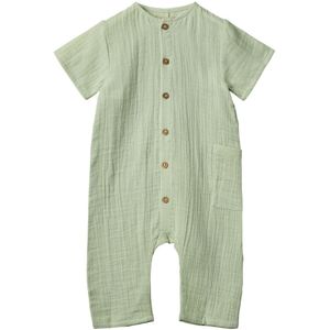 Wheat Zomerromper - Mousseline - Alex - Soft Mint - Wheat - 1 jaar (80) - Zomer Rompers