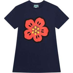 Kenzo Jurk - Navy/Rood m. Bloem - Kenzo - 6 jaar (116) - Jurk