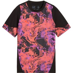 Puma T-Shirt - IndividueleCUP Jr - Zwart m. Print - Puma - 7-8 jaar (122-128) - T-Shirts