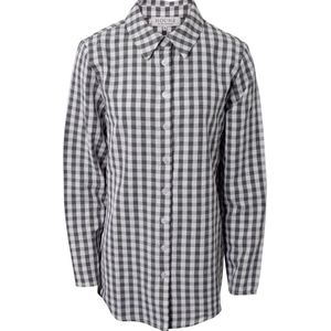 Hound Overhemd - Zwart m. Ruiten - Hound - 8-9 jaar (128-134) - Overhemd