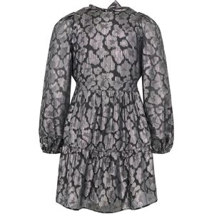 Sofie Schnoor Meisjes Jurk - Zwart/zilver - Sofie Schnoor - 16 jaar (176) - Jurk