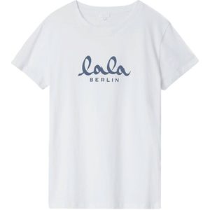 Lala Berlin T-Shirt - Cara - Wit m. Blauw - Lala Berlin - L - Large - T-Shirts