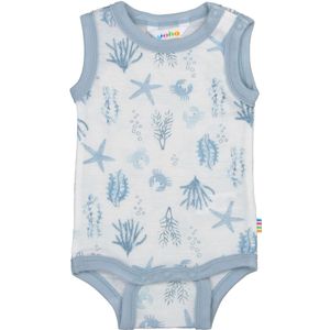 Joha Romper u/æ - Wol - Lichtblauw m. Print - Joha - 50 - Romper Mouwloos