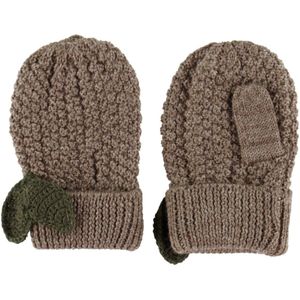 Konges Sløjd Wanten - Gebreid - Fruity - Bunny Brown Melange - Konges Sløjd - 2-4 jaar (92-104) - Wanten