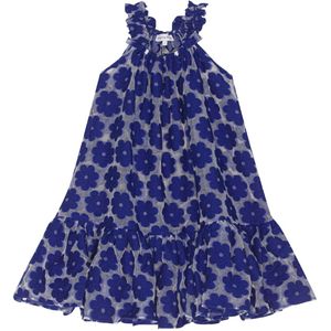 Christina Rohde Jurk - Blauw m. Bloemen - Christina Rohde - 7 jaar (122) - Jurk