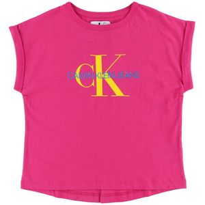 Calvin Klein T-Shirt - Roze m. Logo - Calvin Klein - 12 jaar (152) - T-Shirts