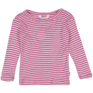 Joha Blouse - Rib - Wol/Zijde - Off White/Roze - Joha - 70 - Shirts