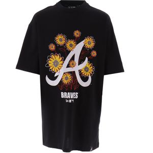 New Era T-Shirt - Floral - Zwart - New Era - L - Large - T-Shirts