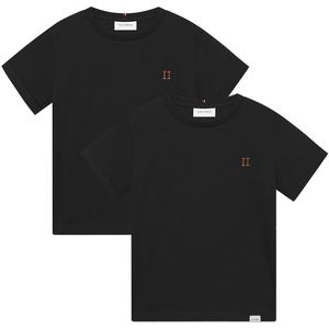 Les Deux T-Shirt - 2-pack - Nørregaard - Zwart - Les Deux - 110/116 - T-Shirts