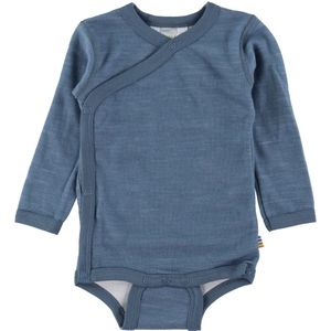 Joha Wikkelromper L/æ - Wol/Bamboe - Blauw - Joha - 40 - Romper L/S