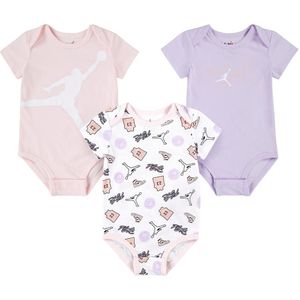 Jordan Romper s/s - 3-pack - Jumpman-vlucht - Roze Wassen - Jordan - 3 mnd - Romper S/S