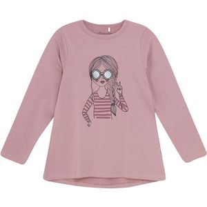 Minymo Tuniek - Houtroos - Minymo - 4 jaar (104) - Tuniek