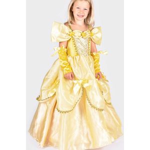Den Goda Fen Kostuum - Prinsessenjurk - Geel - Den Goda Fen - 6-8 jaar (116-128) - Kostuum