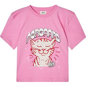 Mads Nørgaard T-Shirt - Verdriet - Fuchsia Roze m. Print - Mads Nørgaard - 10 jaar (140) - T-Shirts