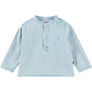 Molo Overhemd - Enoz - Misty Denim - Molo - 1 jaar (80) - Overhemd
