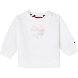 Tommy Hilfiger Sweatshirt - Gingang Vlag - Wit - Tommy Hilfiger - 1½ jaar (86) - Sweatshirt