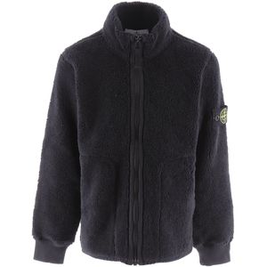 Stone Island Fleece Jas - Zwart - Stone Island - 8 jaar (128) - Fleece Jassen