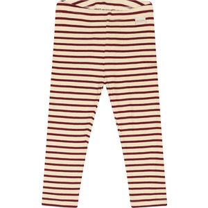 Petit Piao Leggings - Rib - Modaal - Dark Cherry/Dark Off White - Petit Piao - 62 - Leggings