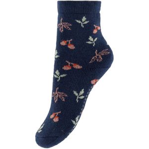 Melton Sokken m. Anti-Slip - Maple - Marine - Melton - 17/19 - Sokken