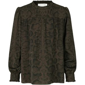 Rosemunde Blouse - Gerookt Oak Snake Print - Rosemunde - 4 jaar (104) - Shirts