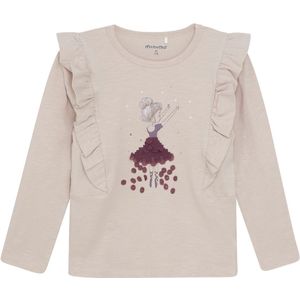 Minymo Blouse - Rookgrijs - Minymo - 4 jaar (104) - Shirts