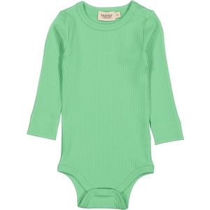 MarMar Romper L/æ - Rib - Modaal - Plain - Cale Green - MarMar - 62 - Romper L/S