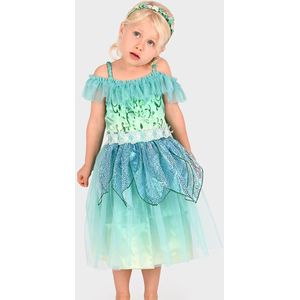 Den Goda Fen Verkleedkleren - Dress Vlinderdas Fairy - Blauw - Den Goda Fen - 2-4 jaar (92-104) - Kostuum