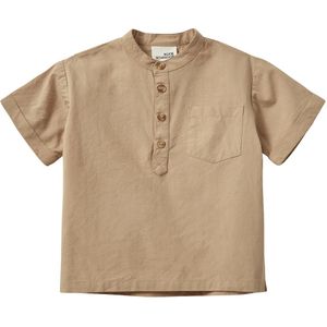 Sofie Schnoor Overhemd - Vergilius - Soft Brown - Sofie Schnoor - 1 jaar (80) - Hemd S/S