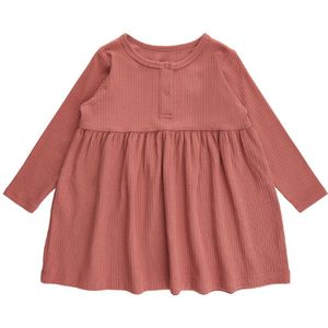 Soft Gallery Jurk - Rib - SGJenni - Baksteen Dust - Soft Gallery - 68 - Jurk