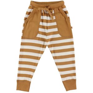 Katvig Broek - Bruin/Wit Gestreept - Katvig - 1 jaar (80) - Broeken - Katoen