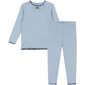 Konges Sløjd Set - Blouse/Leggings - Rib - Rivi - Blue Mist - Konges Sløjd - 74 - Shirts