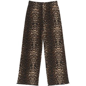 The New Broek - Rib - TnEllen - Breed - Oxford Tan AOP - The New - 15-16 jaar (170-176) - Broeken - Katoen