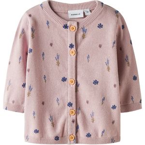 Name It Cardigan - Gebreid - NbfOhio - Gepolijst Lilac - Name It - 1 jaar (80) - Cardigan