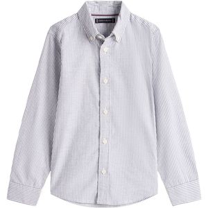 Tommy Hilfiger Overhemd - Dark Nacht Navy Stripe - Tommy Hilfiger - 4 jaar (104) - Overhemd