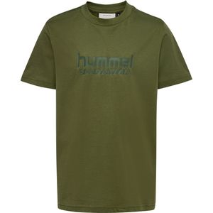 Hummel T-Shirt - hmlJr Basis - Wintermos - Hummel - 4 jaar (104) - T-Shirt