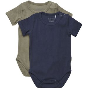 Minymo Romper s/s - Dark Navy - Minymo - 50 - Romper S/S
