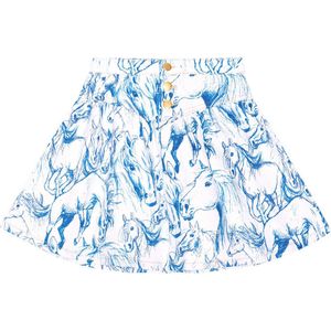Molo Rok - Denim - Betsy - Blue Paarden - Molo - 3-4 jaar (98-104) - Rok