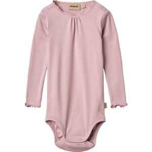 Wheat Romper L/æ - Rib - Veel - Lavender Mist - Wheat - 56 - Romper L/S