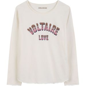 Zadig & Voltaire Blouse - Off White m. Print - Zadig & Voltaire - 10 jaar (140) - Shirts