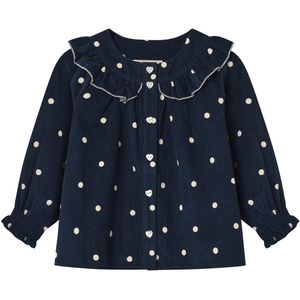 Fliink Overhemd - Corduroy - Dolly - Insignes Blue AOP - Fliink - 92 - Overhemd