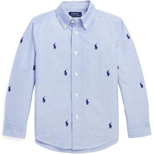 Polo Ralph Lauren Overhemd - Blauw/Navy m. Logo's - Polo Ralph Lauren - 4 jaar (104) - Overhemd