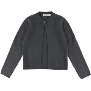 Hound Cardigan - Gebreid - HdLaura - Donkergrijs Gevlekt - Hound - 8 jaar (128) - Cardigan